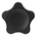 Elesa Black Fibreglass Reinforced Polyamide Based (PA) Technopolymer Multiple Lobes Clamping Knob 40 mm Diameter 13 166346