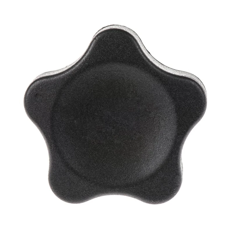 Elesa Black Fibreglass Reinforced Polyamide Based (PA) Technopolymer Multiple Lobes Clamping Knob 40 mm Diameter 13 166346