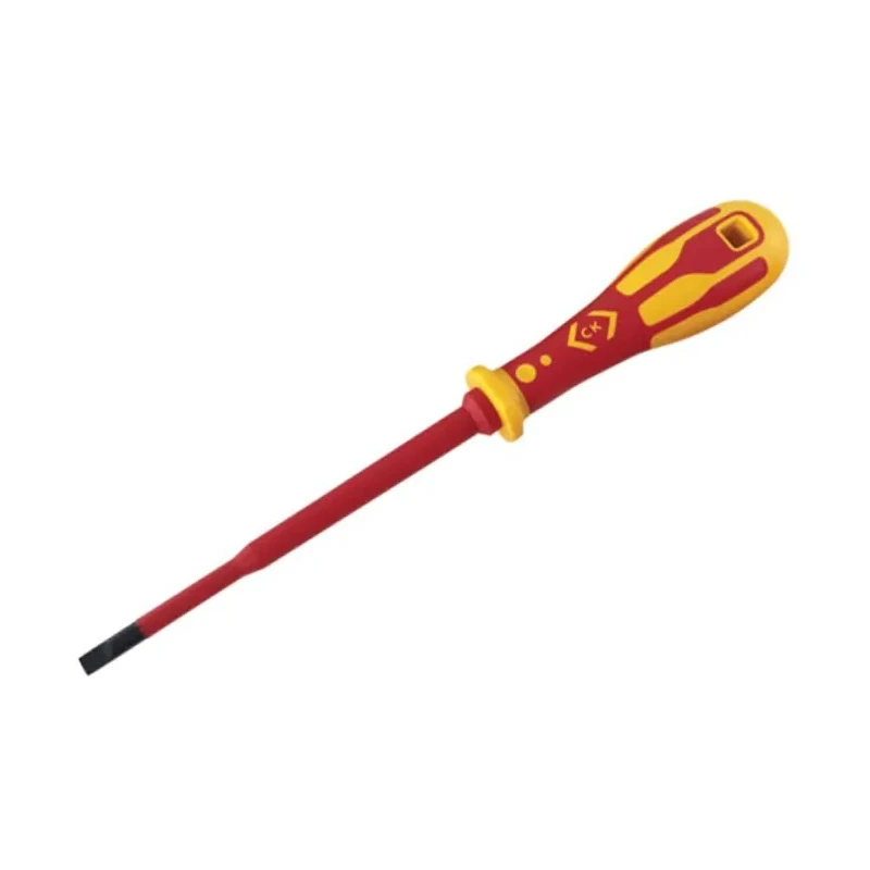 CK Insulated Screwdriver with 100 mm Blade, 1000V VDE Approved, 195mm Overall Length T49244-035