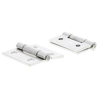 Pinet Stainless Steel Butt Hinge Screw Fixing 40mm x 40mm x 2mm 448-5225