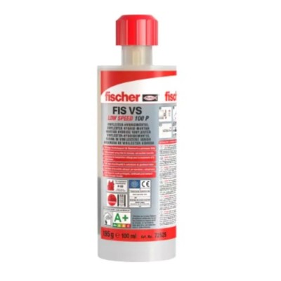 Fischer Fixings Resin Anchor Hand Injectable Mortar, Styrene Free, Non-Flammable, 1 Cartridge 72525