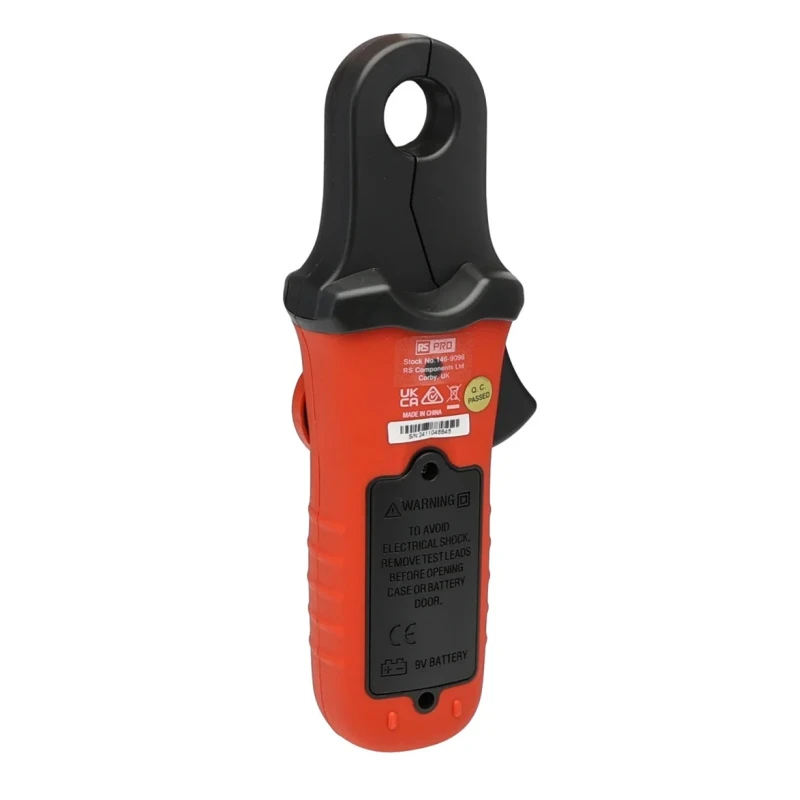 RS PRO Mini AC/DC Clamp Meter, 80 A Max Current, 600 V AC/DC Voltage, CAT III 600V DT-338