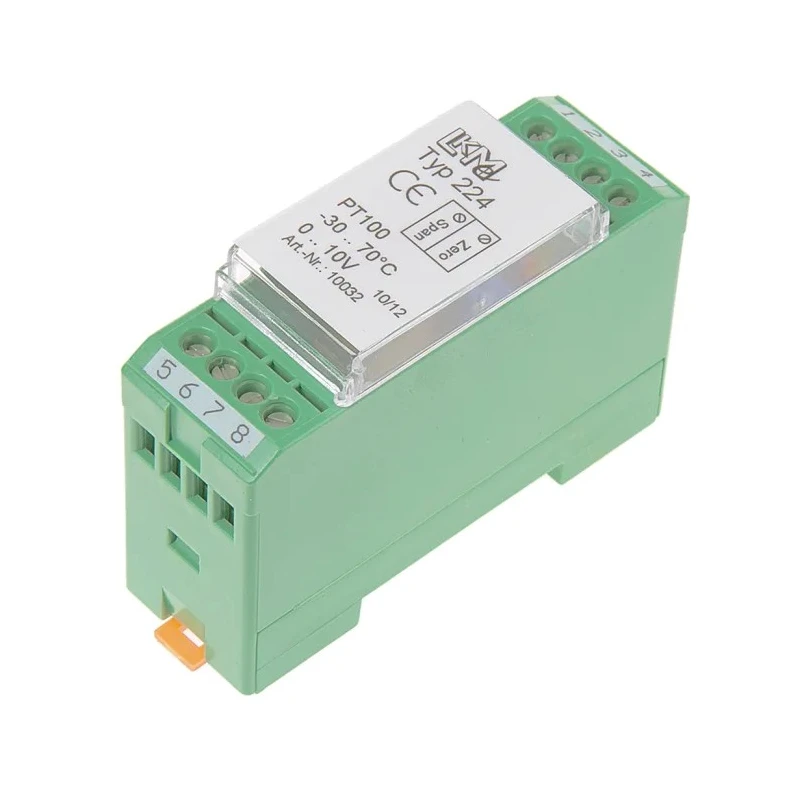 LKMelectronic Temperature Transmitter PT100 Input 35V Operating Temperature -25°C to 85°C LKM 224/1