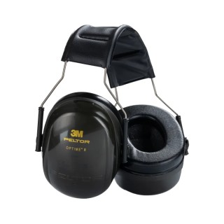 3M PELTOR Optime II Ear Defender with Headband, 31 dB Noise Reduction, Black H520A-407