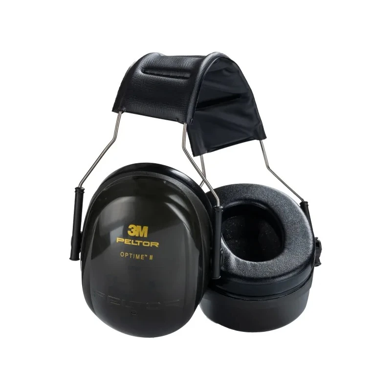 3M PELTOR Optime II Ear Defender with Headband, 31 dB Noise Reduction, Black H520A-407