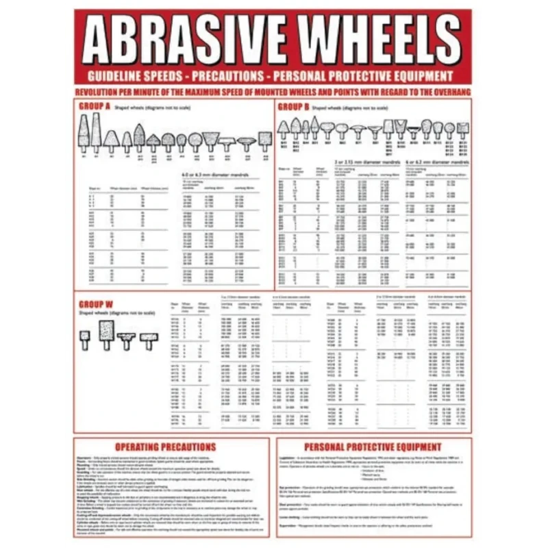 RS PRO Guidelines Safety Wall Chart Polyvinyl Chloride English 590mm x 450mm 449-8221