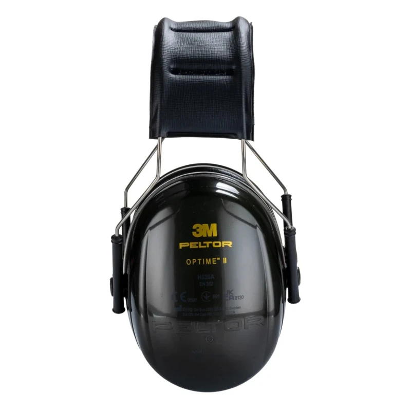 3M PELTOR Optime II Ear Defender with Headband, 31 dB Noise Reduction, Black H520A-407