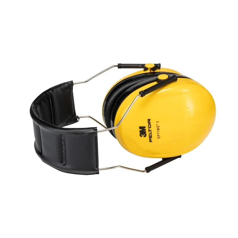3M PELTOR Optime I Ear Defender with Headband, 27 dB Noise Reduction, Black Yellow H510A-401