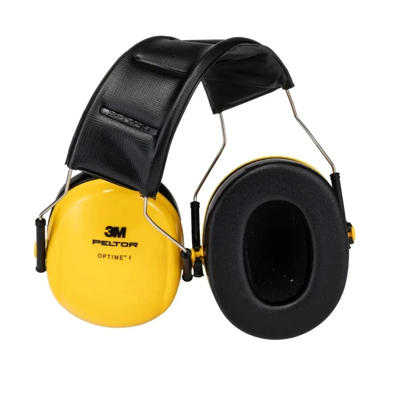 3M PELTOR Optime I Ear Defender with Headband, 27 dB Noise Reduction, Black Yellow H510A-401