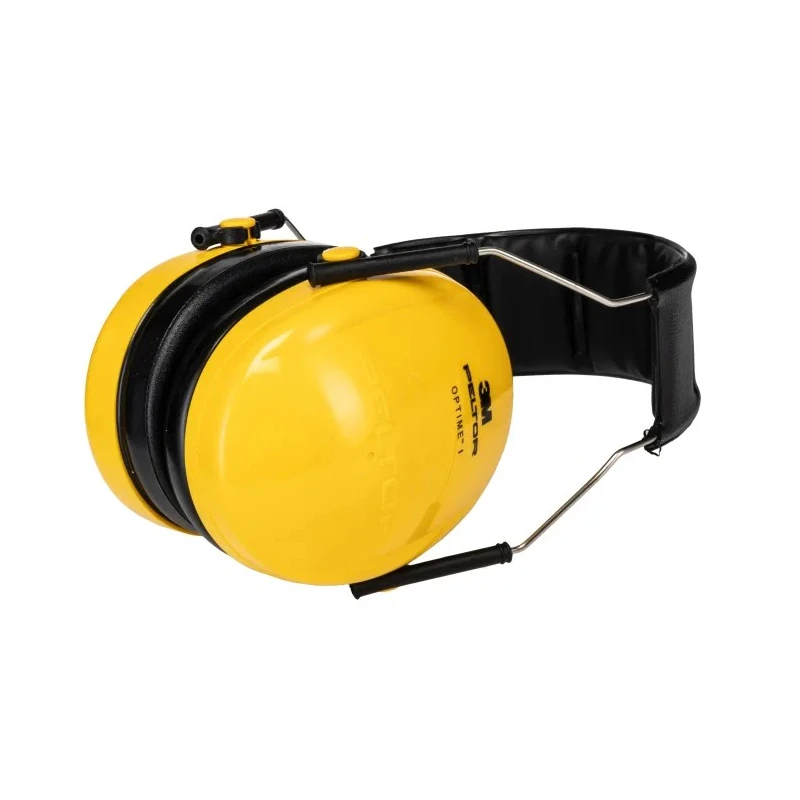 3M PELTOR Optime I Ear Defender with Headband, 27 dB Noise Reduction, Black Yellow H510A-401