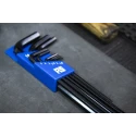 RS PRO 9 Piece L Metric Hex Key Set, Hex Size 1.5 to 10 mm, Chrome Vanadium Steel, Blackened Finish 449-9606