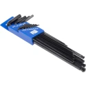 RS PRO 12 piece L Imperial Hex Key Set, Hex Size 0.05 to 7/32 in, Long Arm, Ball End, Chrome Vanadium Steel 449-9612