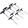 RS PRO 10-Piece Torx Key Set T Shape Long Arm Chrome Vanadium Steel Chrome Finish 450-0992