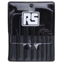 RS PRO 8 Piece L Metric Hex Key Set, Black Chrome Vanadium Steel, Hex Size 0.7 to 4 mm 450-1002