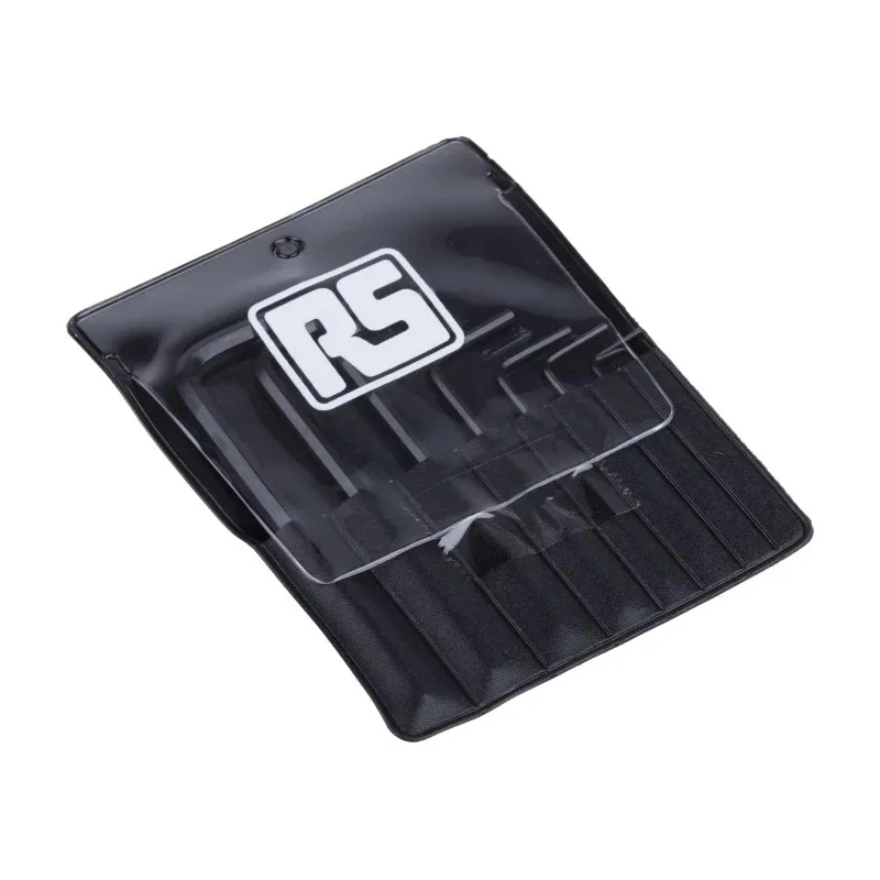 RS PRO 8 Piece L Metric Hex Key Set, Black Chrome Vanadium Steel, Hex Size 0.7 to 4 mm 450-1002