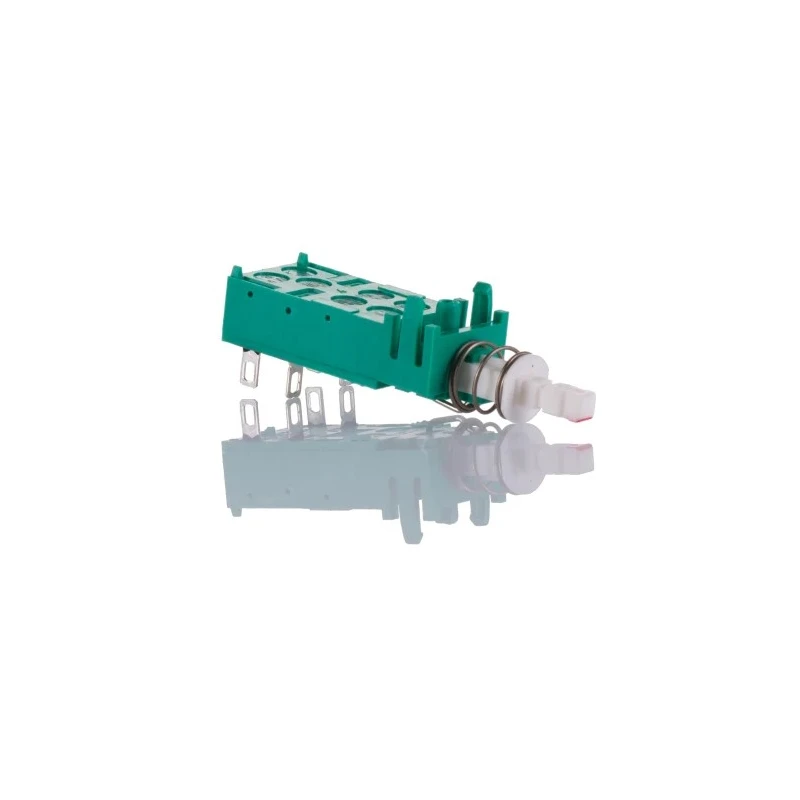 C & K NE-18 Series Push Button Switch, Latching, Through Hole Mount, DPST, 250 V AC, 6A NE182AEESNL6AMP