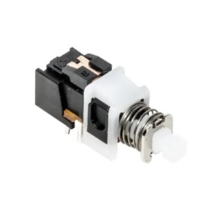 C & K PHB Series Push Button Switch, Latching, Through Hole Mount, DPDT, 15 V dc PHB2UEETS1A