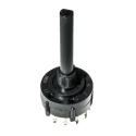 C & K 2 Position SPDT Rotary Switch 2.5A, 125V AC/DC, Glass Filled Polyamide 66 Housing A11442MNZB