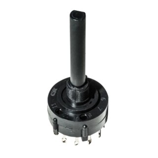 C & K 2 Position SPDT Rotary Switch 2.5A, 125V AC/DC, Glass Filled Polyamide 66 Housing A11442MNZB