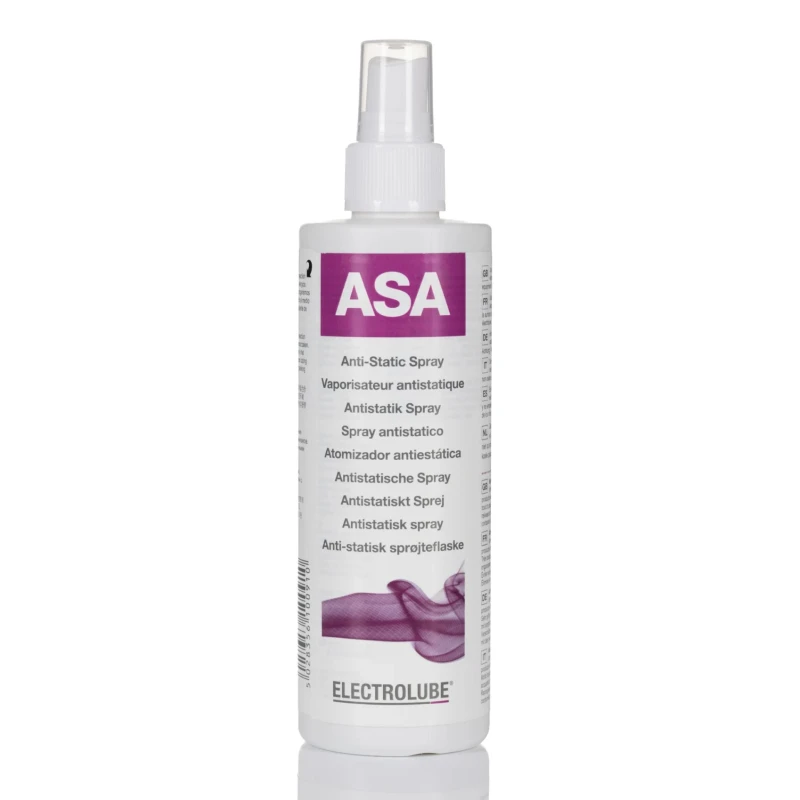 Electrolube 250ml Anti-Static Spray, Non-Conductive, Colourless Spray Dispenser ASA250ML