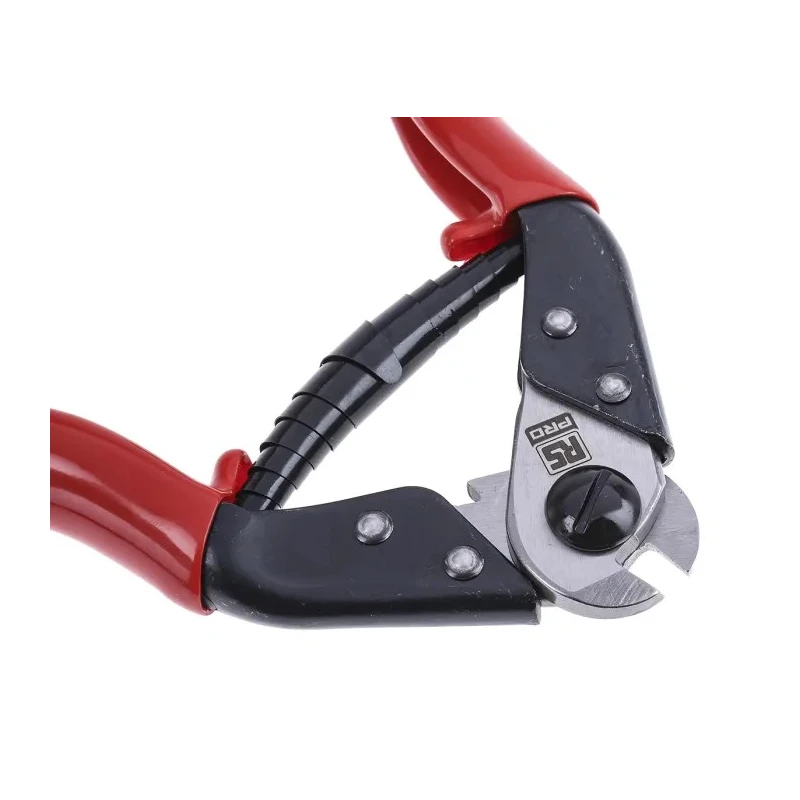 RS PRO Straight Cable Cutter Red Vinyl Handle Stainless Steel Jaws 190mm 450-3963