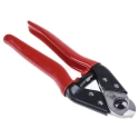 RS PRO Straight Cable Cutter Red Vinyl Handle Stainless Steel Jaws 190mm 450-3963