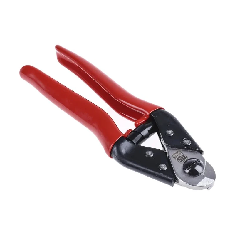 RS PRO Straight Cable Cutter Red Vinyl Handle Stainless Steel Jaws 190mm 450-3963