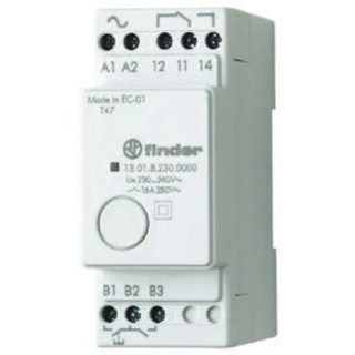 Finder DIN Rail Power Relay, 12V ac/dc Coil Voltage, 16A Switching Current, SPDT Contact Configuration 13.01.0.012.0000