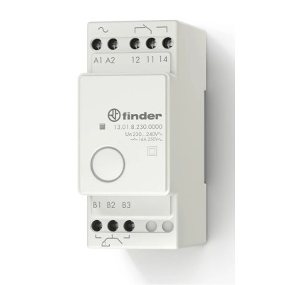 Finder DIN Rail Monostable Relay 24V AC/DC Coil 16A Switching Current SPDT 13.01.0.024.0000