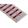 RS PRO Adhesive Pre-Printed Adhesive Label Tested, Red Text on White, Adhesive Fixing, Quantity 140 Per Pack 450-5981