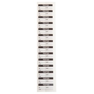 RS PRO Pre-Printed Adhesive Label Black Text on White Background 38mm x 16mm 140 Per Pack 450-6041