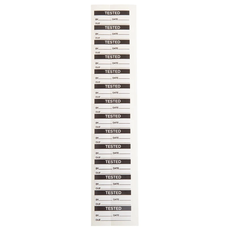 RS PRO Pre-Printed Adhesive Label Black Text on White Background 38mm x 16mm 140 Per Pack 450-6041