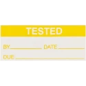RS PRO Pre-Printed Adhesive Label Yellow Text White Background 38mm x 16mm 140 Per Pack 450-5997