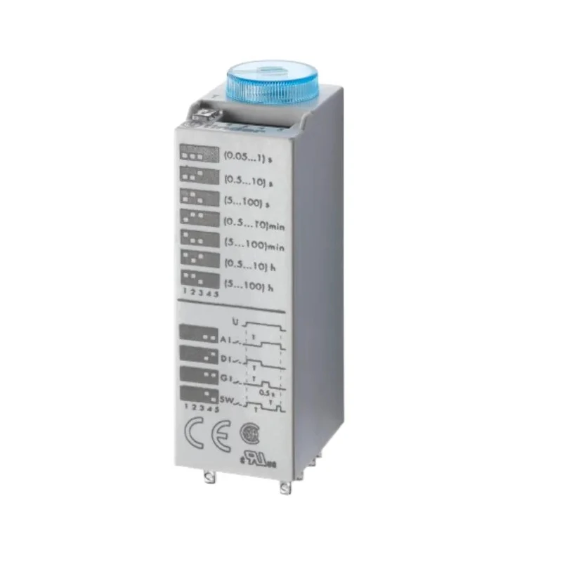 Finder 85 Series Multifunction Timer Relay 4-Contact 110 to 125 V dc 24 V ac 3 to 100 min, 0.05 to 100 s, 5 85.04.0.024.0000