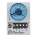 Finder 85 Series Multifunction Timer Relay 4-Contact 110 to 125 V dc 24 V ac 3 to 100 min, 0.05 to 100 s, 5 85.04.0.024.0000