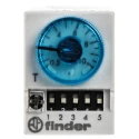 Finder 85 Series Timer Relay, Multifunction, 4-Contact 4PDT, 110 to 125 V DC, 230 V AC, Time Range 0.05 s 85.04.8.240.0000