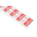 RS PRO Pre-Printed Adhesive Label Red on White 38mm x 38mm 50 Per Pack 450-6108