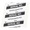 RS PRO Pre-Printed Adhesive Label Serial No Black Text on White Background 38mm x 15mm Pack of 140 450-6186