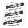 RS PRO Pre-Printed Adhesive Label Serial No Black Text on White Background 38mm x 15mm Pack of 140 450-6186