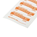 RS PRO Pre-Printed Adhesive Label 38mm x 15mm Orange Text SERVICED BY Pack of 140 450-6170