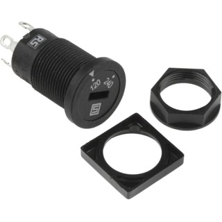 RS PRO Selector Switch DPST 2 Positions 15.2 mm Cutout Diameter Solder Terminals 6.3 A 240V 450-8968