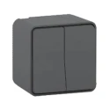 Schneider Electric Mureva Styl Light Switch Surface Grey Actuator IP55 MUR35022