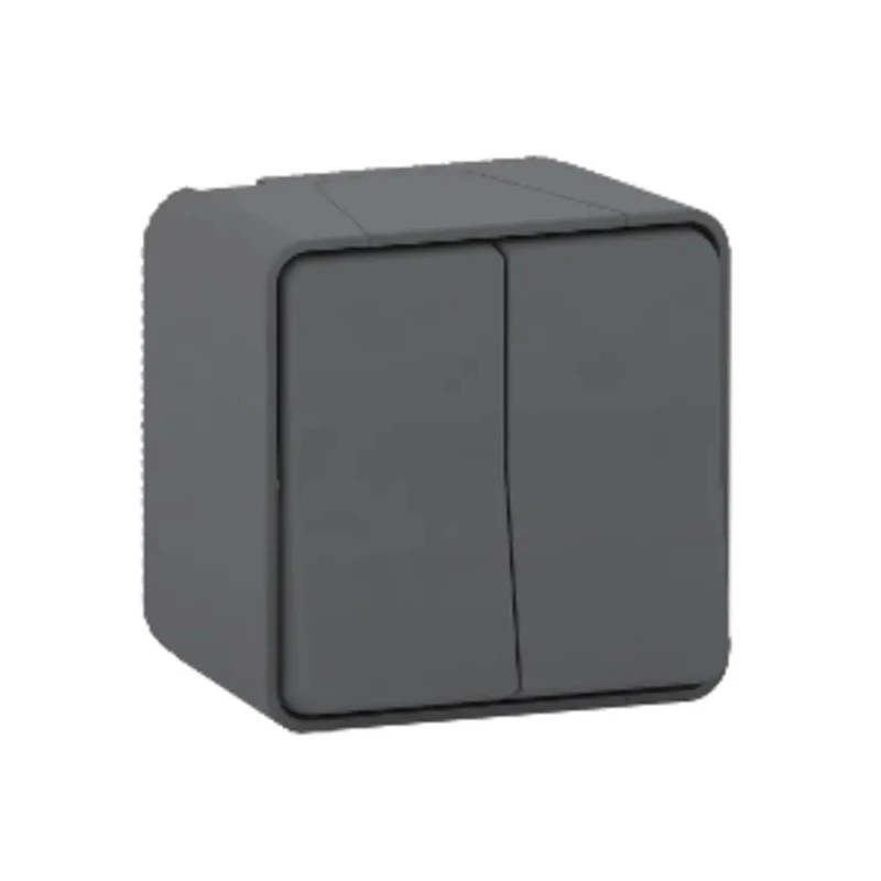 Schneider Electric Mureva Styl Light Switch Surface Grey Actuator IP55 MUR35022