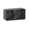 Schneider Electric Mureva Styl Grey Polypropylene SEBS Back Box Surface Mount 2 Gangs IP55 MUR37914