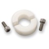 Ruland Plastic Two Piece Shaft Collar with Clamp Screw, OD 45 mm, Width 15 mm MSP-25-P