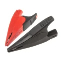 Fluke Red Black Crocodile Clip Nickel Plated Steel Contact Rubber Insulation 10A 20mm Jaw Opening AC285