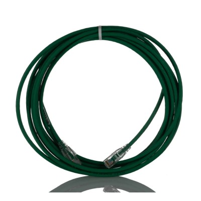 Molex CES PowerCat 5E Cat5e Ethernet Cable RJ45 Male to RJ45 Male 5 m Green Unshielded Low Smoke Zero Halogen Cat5e
