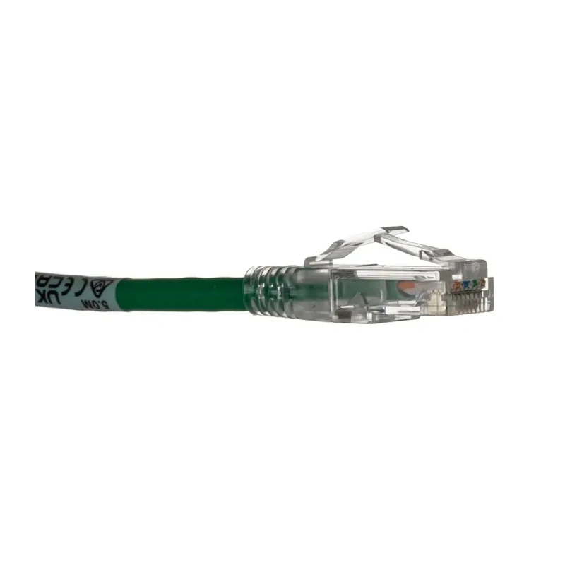 Molex CES PowerCat 5E Cat5e Ethernet Cable RJ45 Male to RJ45 Male 5 m Green Unshielded Low Smoke Zero Halogen Cat5e