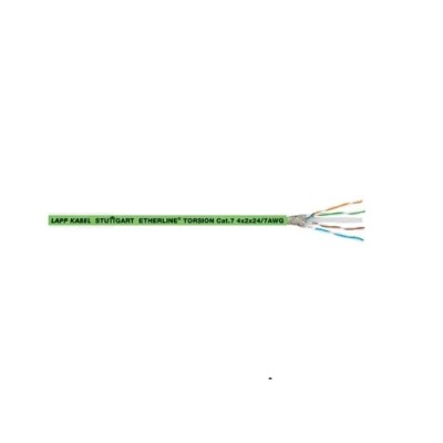Lapp Cat7 Ethernet Cable, 100 m, Green Unterminated, S/FTP Shielded Polyurethane Jacket 125V Cat7 