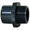 Georg Fischer Plastic Pipe Fitting Adapter Socket Grey, 60mm Length 721910559